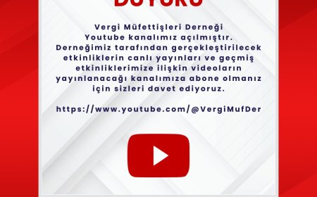 Vergi Müfettişleri Derneği Youtube Kanalı